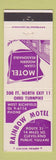Matchbook Cover - Rainbow Motel West Richfield OH