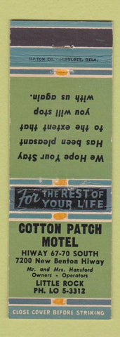 Matchbook Cover - Cotton Patch Motel Little Rock AR WEAR