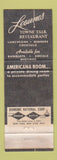 Matchbook Cover - Leounes Towne Talk Restaurant Wilmington DE WORN