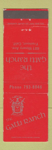 Matchbook Cover - Gatti Ranch Fremont CA WEAR