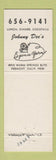 Matchbook Cover - Johnny Dee's Fremont Inn Fremont CA