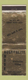 Matchbook Cover - Hospitality House Fortuna CA WEAR