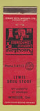 Matchbook Cover - Lewis Drug Store Windsor ON