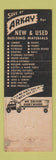 Matchbook Cover - Arkay Wrecking Lumber North Hollywood Burbank CA