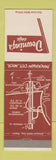 Matchbook Cover - Downing's Cafe Mackinaw City MI