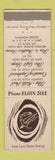 Matchbook Cover - The Milk Pail Country Cupboard Elgin? Dundee? IL WEAR