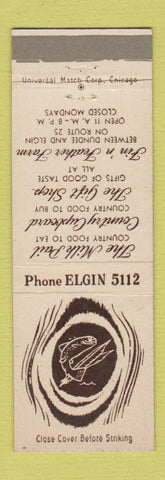 Matchbook Cover - The Milk Pail Country Cupboard Elgin? Dundee? IL WEAR