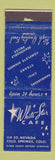 Matchbook Cover - White Star Cafe Colorado Springs