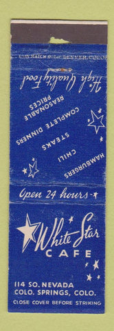 Matchbook Cover - White Star Cafe Colorado Springs