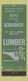 Matchbook Cover - Schooner Tavern Cafe Colorado Springs WEAR lumber