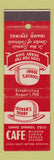 Matchbook Cover - Looker's Derby Cafe Idaho Springs Colorado