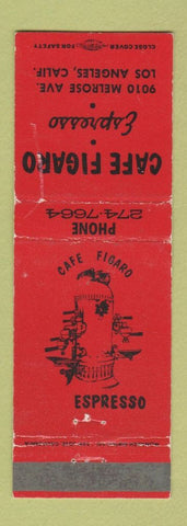 Matchbook Cover - Cafe Figaro Espresso Los Angeles CA WEAR