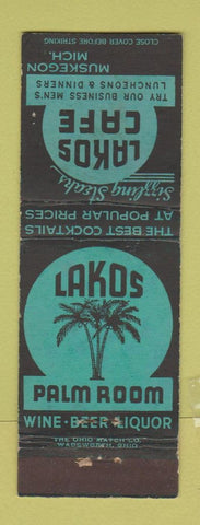 Matchbook Cover - Lakos Cafe Muskegon MI WEAR