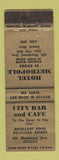 Matchbook Cover - City Bar Cafe Detroit MI Hotel Metropole WEAR