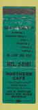Matchbook Cover - Northern Cafe Sault Ste Marie MI WORN