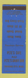 Matchbook Cover - Pete's Cafe Dairy Bar Traverse City MI WEAR