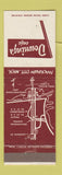 Matchbook Cover - Downing's Cafe Mackinaw City MI