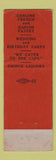 Matchbook Cover - The Mayflower Cafe Hyannis MA Dennisport
