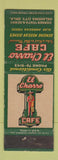 Matchbook Cover - El Charro Cafe Oklahoma City OK Mexican WORN