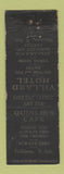 Matchbook Cover - VIllard Hotel Dickinson ND Quinlan's Cafe WORN #2