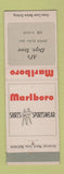Matchbook Cover - Marlboro Men's Clothes Al's Department Store