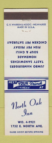 Matchbook Cover - North Oak Inn