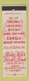 Matchbook Cover - Mister Mikes Steak House Chicago IL