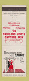 Matchbook Cover - New England Floor Covering Hartford CT Boston MA