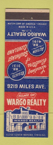 Matchbook Cover - Wargo Real Estate