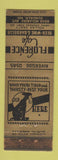 Matchbook Cover - Florence Cafe Dundalk MD WEAR