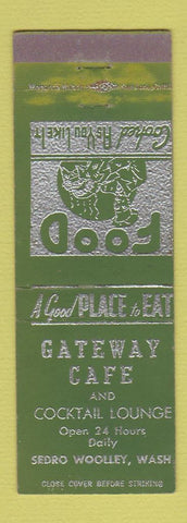 Matchbook Cover - Gateway Cafe Sedro Woolley WA WEAR