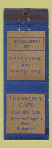 Matchbook Cover - Franklin's Cafe Medford OR WEAR