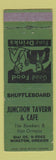 Matchbook Cover - Junction Tavern & Cafe Winston OR Shuffleboard