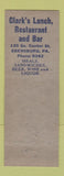 Matchbook Cover - Clark Powell Restaurant Ebensburg PA