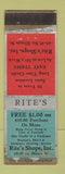 Matchbook Cover - Rite's Shops WORN