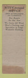 Matchbook Cover - Rite's Shops WORN