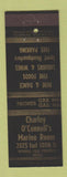 Matchbook Cover - Charley O'Connell's Marine Room ADVANCE