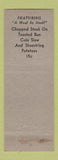 Matchbook Cover - Busby's Open Kitchen