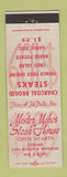 Matchbook Cover - Mister Mikes Steak House Chicago IL