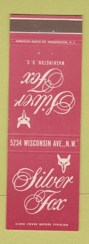 Matchbook Cover - Silver Fox Washington DC