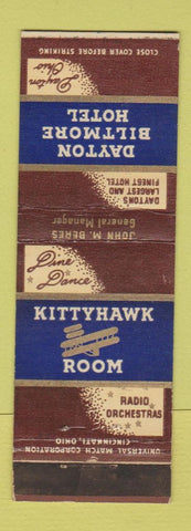Matchbook Cover - Dayton Biltmore Hotel OH