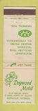 Matchbook Cover - Dogwood Motel Doraville GA