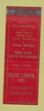 Matchbook Cover - Elite Lunch Norfolk VA WEAR
