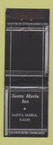 Matchbook Cover - Santa Maria Inn CA WEAR