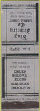 Matchbook Cover - King Jewelry Santa Monica CA Elgin Hamilton Bulova Gruen
