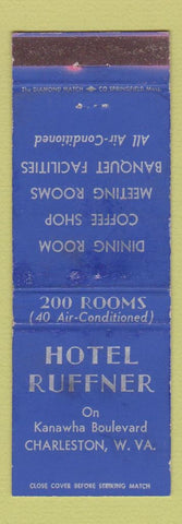 Matchbook Cover - Hotel Ruffner Charleston WV WEAR