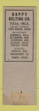Matchbook Cover - Happy Belting Tulsa OK WEAR