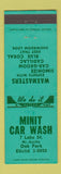 Matchbook Cover - Minit Car Wash Oak Park IL