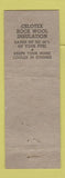 Matchbook Cover - Ohio Roofing & Siding Springfield OH