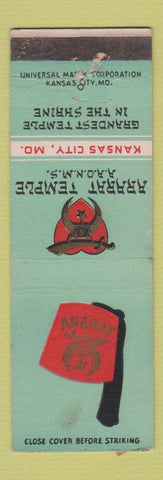 Matchbook Cover - Shriners Temple Ararat Kansas City MO